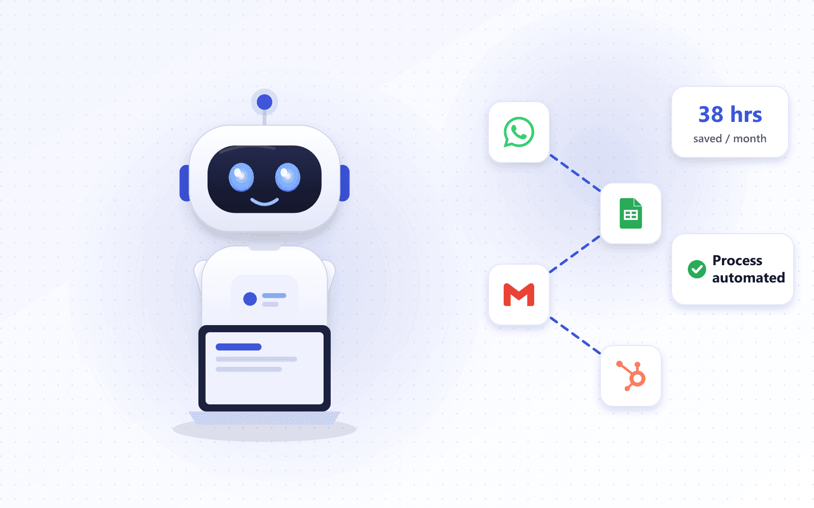 Illustration of an Ellevix AI robot for “Business Process Automation in Bangladesh: A Practical Guide for SMEs (2026)”